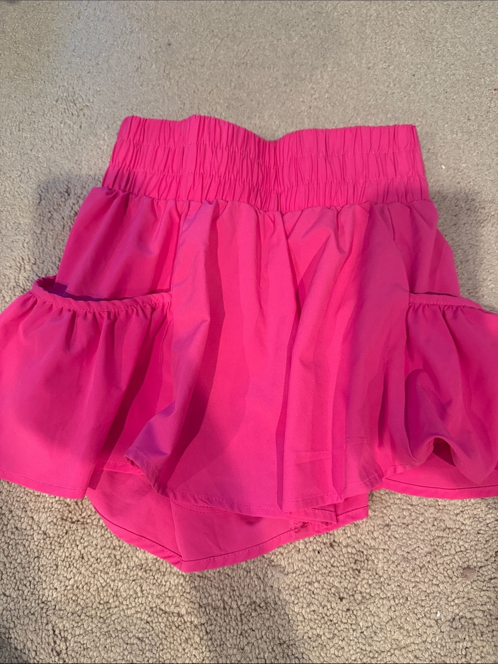 Women's Pink high waisted shorts free people dupe sz XS